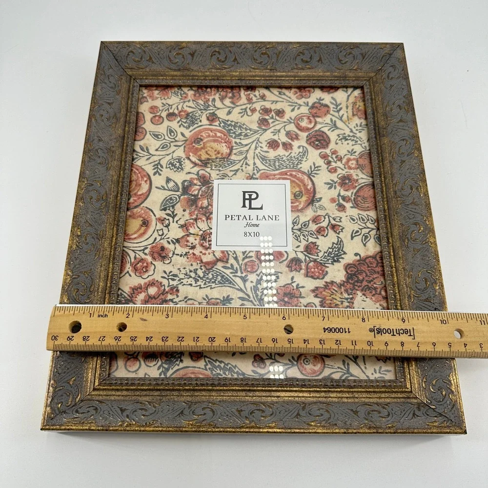 Petal Lane Home Ornate Bronze and Gold Scroll 8x10 Picture Frame